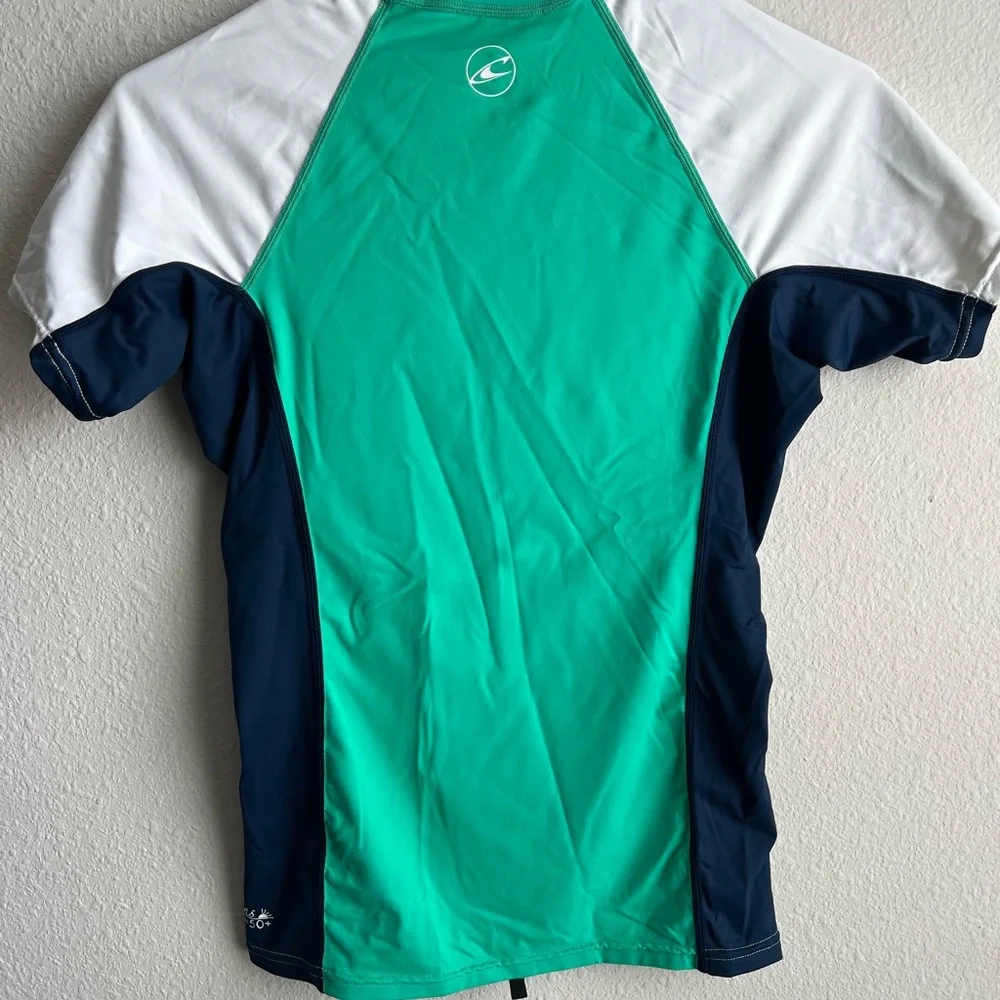 O'Neill Teal Short Sleeve Performance Rash Guard - Picture 4 of 6
